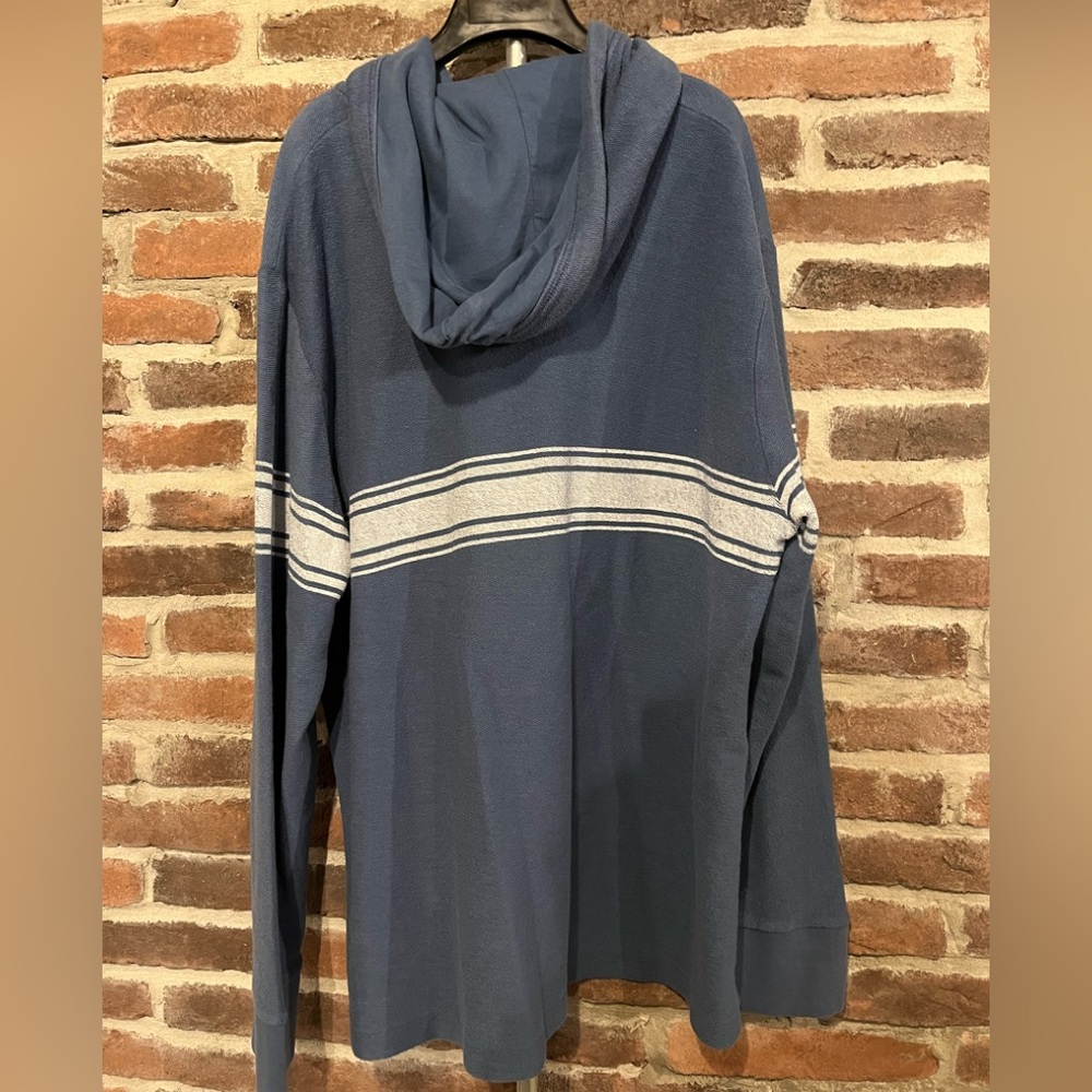 NWT American Eagle Blue Bonfire Fleece Baja Hoodie - Picture 9 of 16